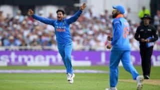 Kuldeep Yadav’s 6 for 25 best ODI figures by a left-arm spinner